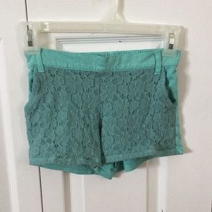 Teal shorts